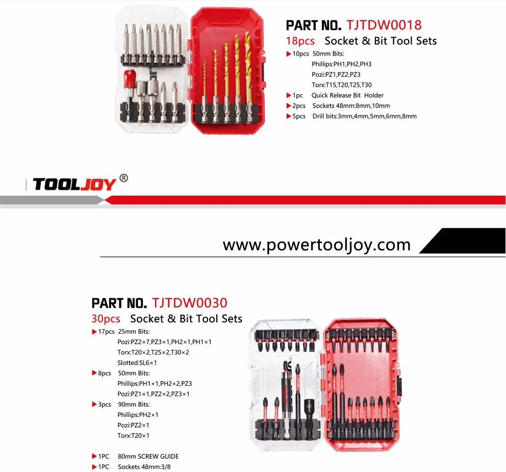 High Quality 30PCS S2 Impact Bits Screwdriver Set Box Screwdriver Bit Impact Driver Set