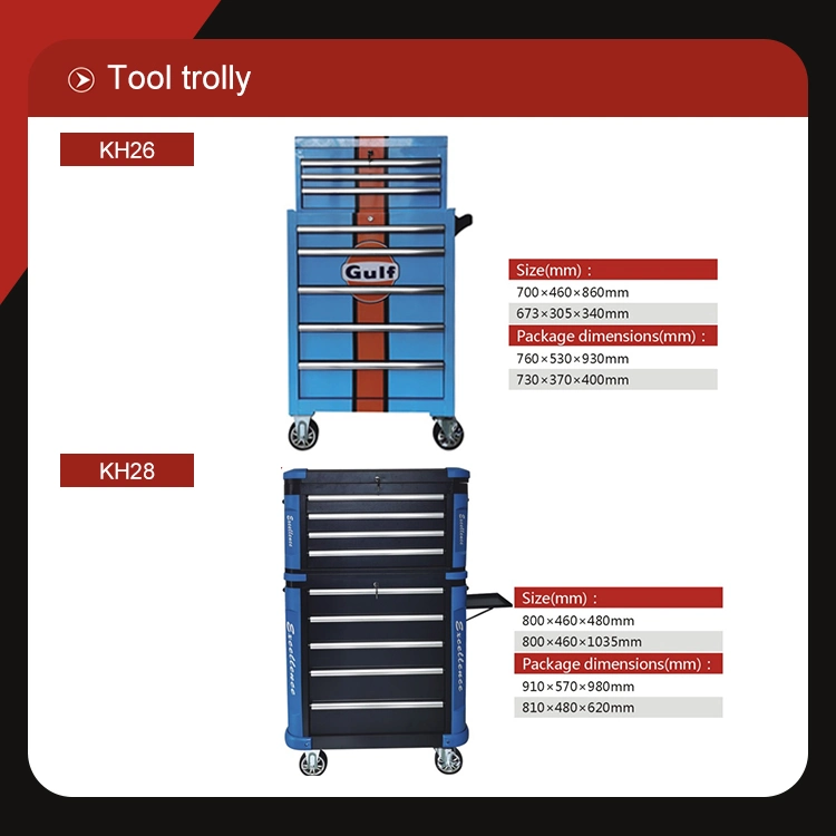 Trolley Tool Box Tools Box Trolley Aluminium Trunk Tool Kit Flight Box Storage for Mechanic Tools