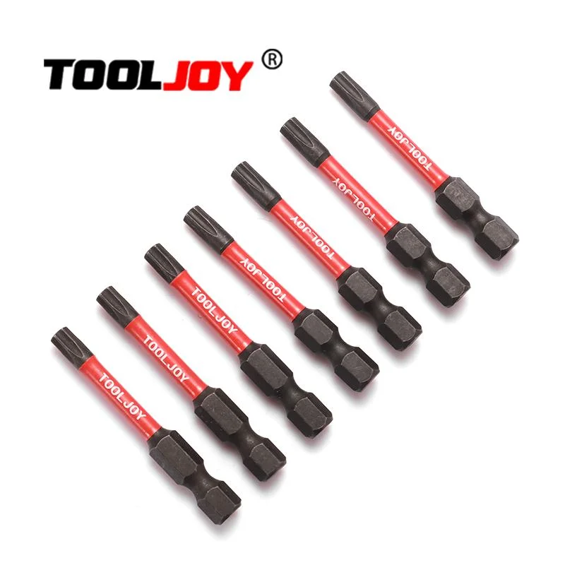 Tooljoy S2 Pz2 Hex Shank Impact Screwdriver Bit Long Black Screw Driver Bits