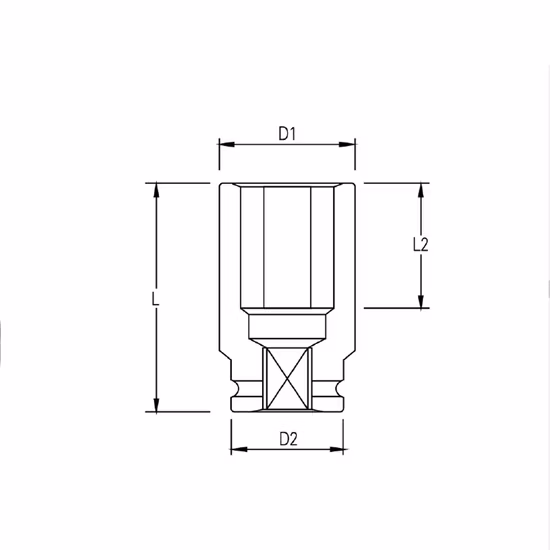 Bussole a percussione standard metriche esagonali da 1/2 pollice per trapani