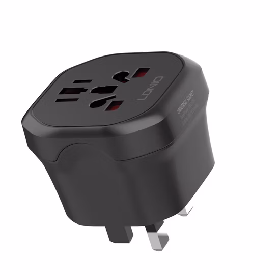 Adattatore universale da viaggio con presa 3 pin UK/US/EU/AU per l'Italia