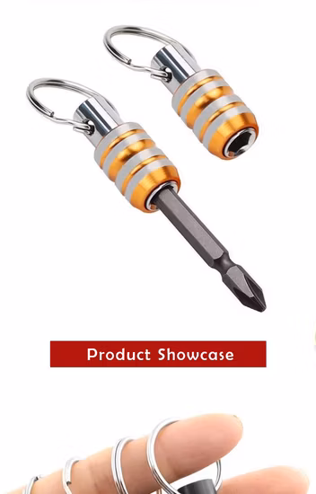 Portapunte di prolunga per cacciavite magnetico a sgancio rapido portatile regolabile con gambo esagonale per punte da inserimento