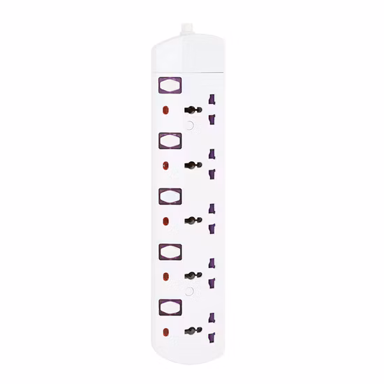 Prolunga multipresa con 3 adattatori USB a 8 vie Adattatore multipresa (125 V 15 A) Prolunga presa per viaggi, casa, ufficio Prese multiple nere